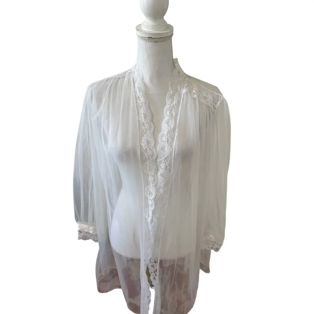 Vintage sheer white